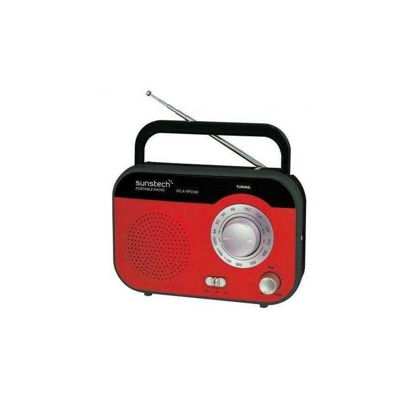 Radio Portátil SUNSTECH RPS-560 Rojo