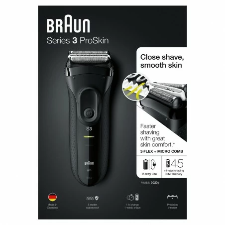 Afeitadora BRAUN 3020s Serie 3 ProSkin