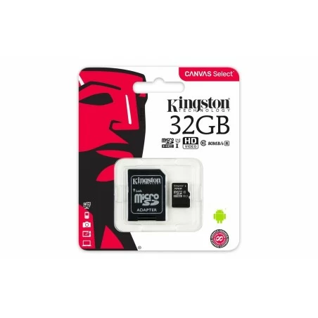 Memoria microSDHC KINGSTON canvas 10 uhs-i 32GB
