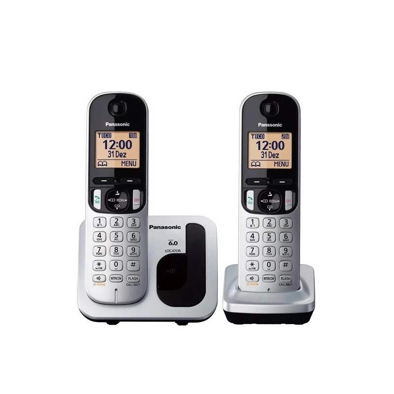 Teléfono dect duo PANASONIC KX-TGC212 gr