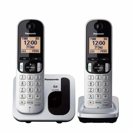 Teléfono dect duo PANASONIC KX-TGC212 gr