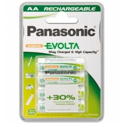 Pack 4 pilas PANASONIC recargables